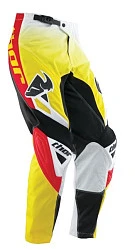 Thor Phase Streak мотоштаны, желто-красно-черный