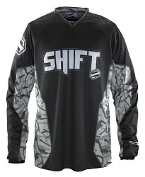 Shift Recon Camo джерси, черно-белый с камуфляжными вставками