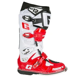 Gaerne SG12 мотоботы кроссовые, бело-черно-красный