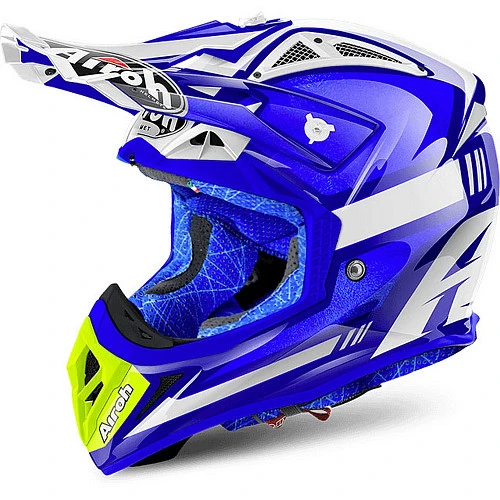 Airoh Aviator 2.2 Cairoli Ottobiano Blue шлем внедорожный, синий