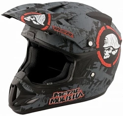 MSR Metal Mulisha Scope Velocity шлем кроссовый, черно-серый матовый