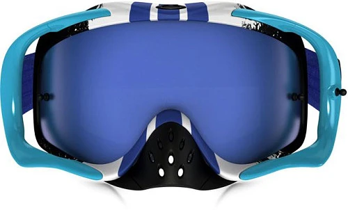 Oakley Crowbar Pinned Race мотоочки, синяя линза