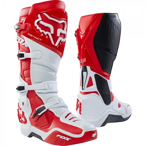 Fox Instinct 2018 мотоботы, бело-красный