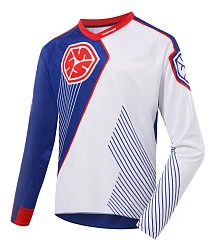 Scoyco T205 джерси, бело-синий