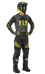 Fly Racing Kinetic K220 2020 джерси, серо-черно-салатовый