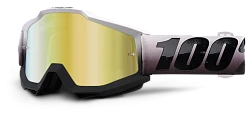 100% Accuri Invaders Mirror Gold Lens мотоочки