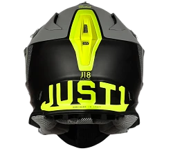 Just1 J18 Pulsar Fluo Yellow-Grey-Black Matt шлем кроссовый