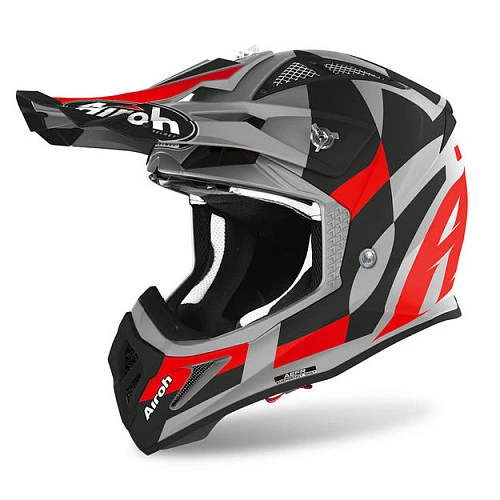 Airoh Aviator Ace Trick Red Matt шлем внедорожный
