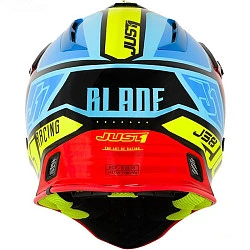 Just1 J38 Blade шлем кроссовый, желто-красно-синий