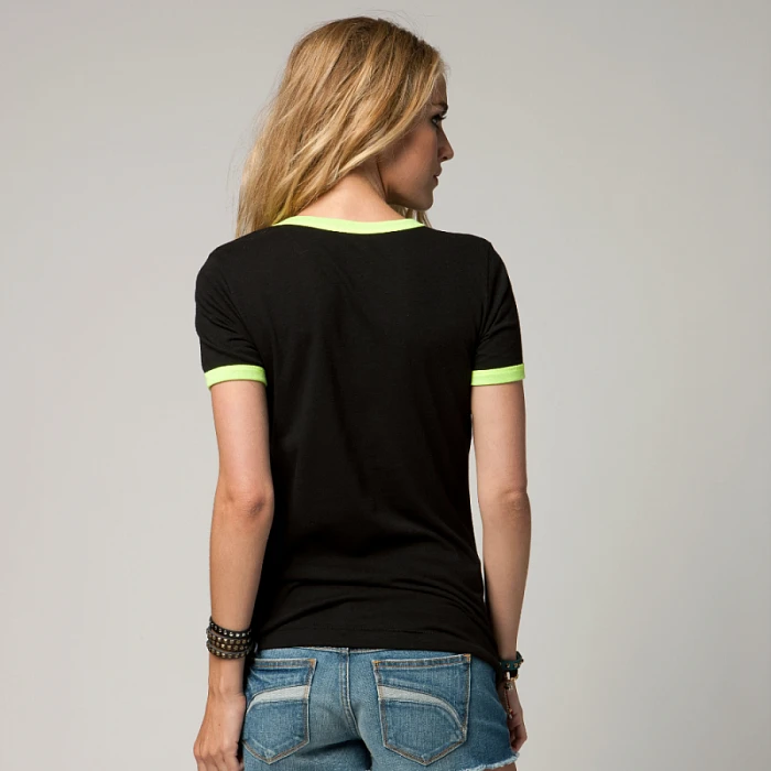 Fox Girls Winning Run Ringer Tee футболка женская, черный
