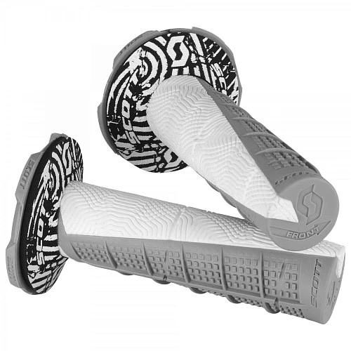 Scott Grips Duece+Donuts двойные грипсы и донаты на руль, серо-белый