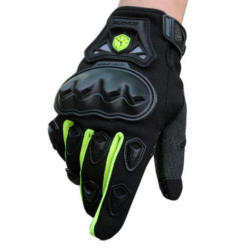 Scoyco MC29 мотоперчатки, зелено-черный