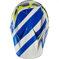 Fox Racing V3 Creo шлем кроссовый, бело-желто-синий