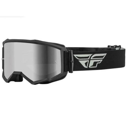 Fly Racing Zone 2022 мотоочки, серо-черный, серая зеркальная линза