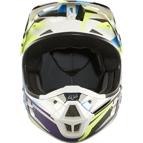 Fox Racing V1 Costa шлем кроссовый, желто-синий