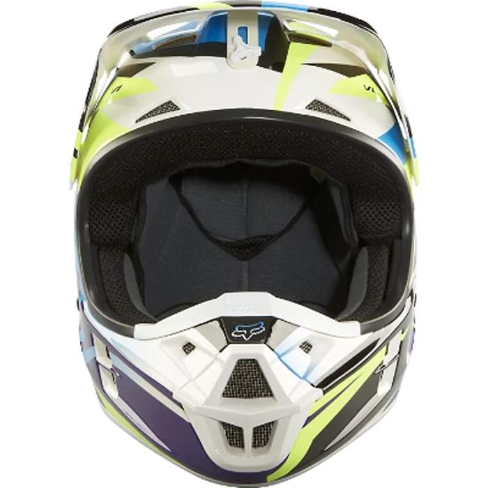 Fox Racing V1 Costa шлем кроссовый, желто-синий
