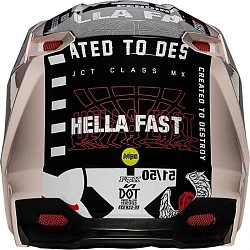 Fox Racing V1 Illmatik Pale Pink шлем кроссовый