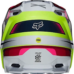 Fox Racing V1 Tro Flow Yellow шлем кроссовый
