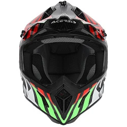 Acerbis Steel Carbon 22-06 Green/Red шлем внедорожный