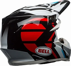 Bell Moto-9 Mips District шлем кроссовый, черно-красно-серый