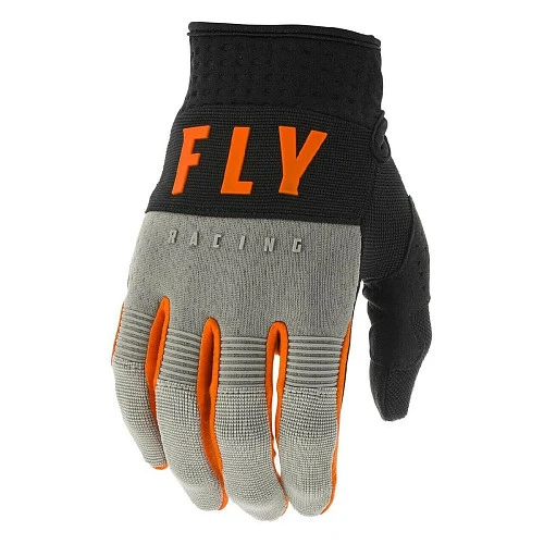 Fly Racing F-16 2020 мотоперчатки детские, серо-оранжево-черный