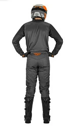 Fly Racing F-16 2021 комплект подростковый, серо-оранжевый
