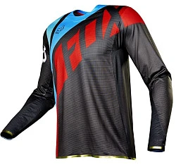 Fox Racing Flexair Seca джерси, серо-красный