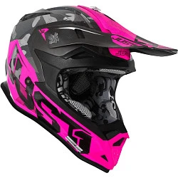 Just1 J32 Swat Camo Pink  Fluo шлем детский, розово-черный