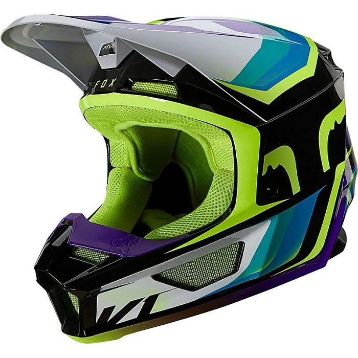 Fox Racing V1 Tro Aqua шлем кроссовый