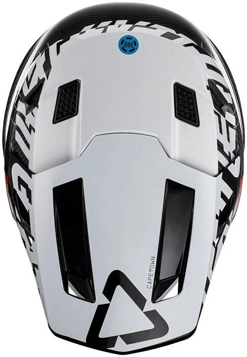 Leatt Kit Moto 9.5 Carbon V24 White шлем кроссовый + Velocity 6.5 мотоочки, белый