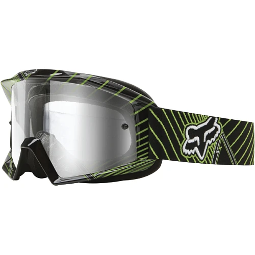 Fox The Main Vamplifier мотоочки, чернр-зеленый, прозрачная линза