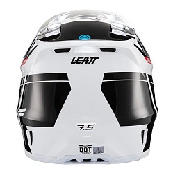 Leatt Kit Moto 7.5 V24 Black/White шлем кроссовый + Velocity 4.5 мотоочки