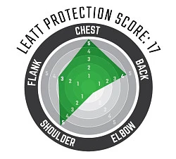 Leatt Chest Protector 4.5 Pro панцирь с плечами, черный