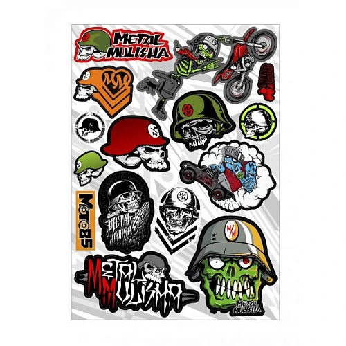 Набор наклеек А4 Metal Mulisha