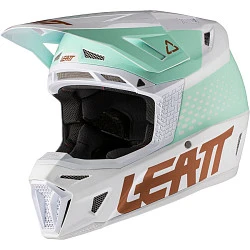 Leatt Kit Moto 8.5 V21 Ice шлем кроссовый + Velocity 5.5 мотоочки