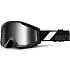 100% Strata Goliath Mirror Silver Lens мотоочки черный, серебристая зеркальная линза