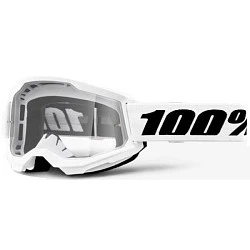 100% Strata 2 White / Clear Lens мотоочки