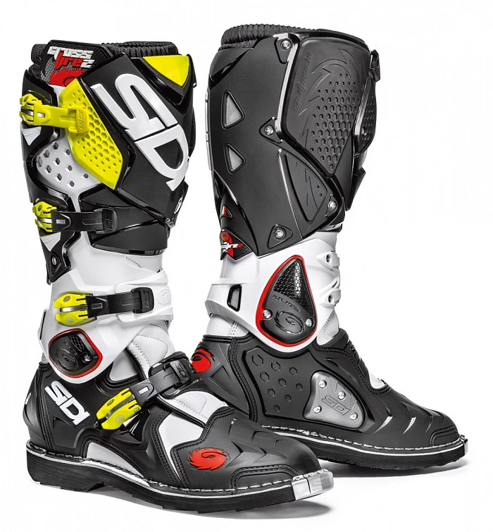 Sidi Crossfire 2 мотоботы, бело-черно-желтый