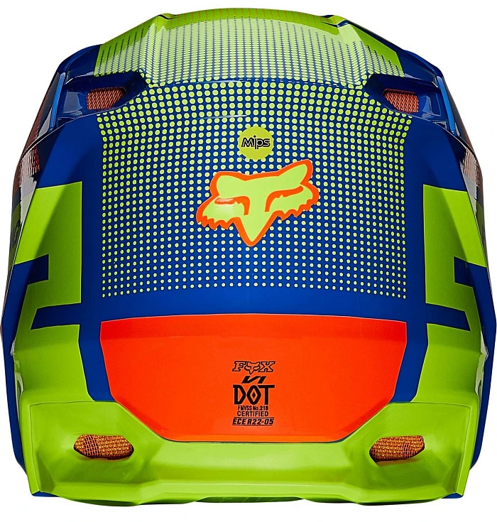 Fox Racing V1 Oktiv Blue шлем кроссовый