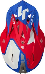Just1 J18 Vertigo шлем кроссовый, сине-бело-красный матовый