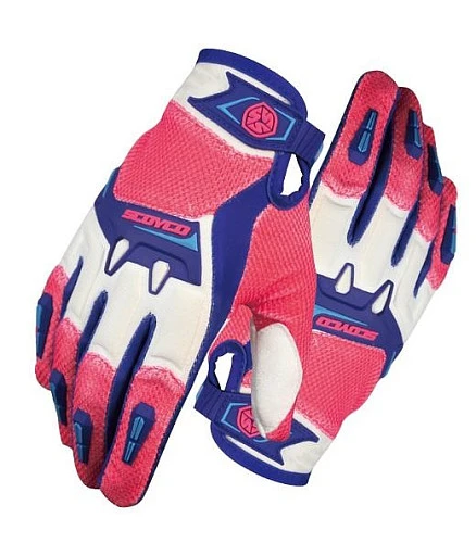 Scoyco MX57 мотоперчатки, сине-бело-красный