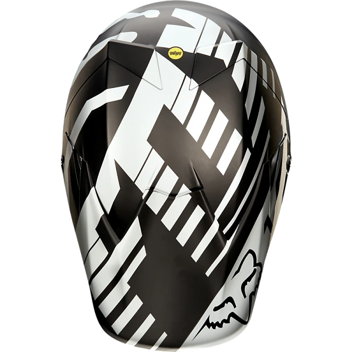 Fox Racing V3 Savant шлем кроссовый, черно-белый