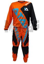 Ataki Impact мотоштаны, оранжево-черный