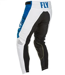 Fly Racing Kinetic Wave мотоштаны, бело-синий