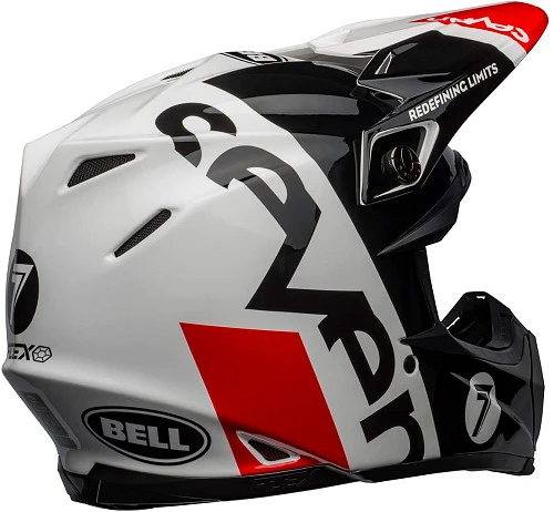 Bell Moto-9 Flex Seven Galaxy Gloss Black/White/Red шлем кроссовый
