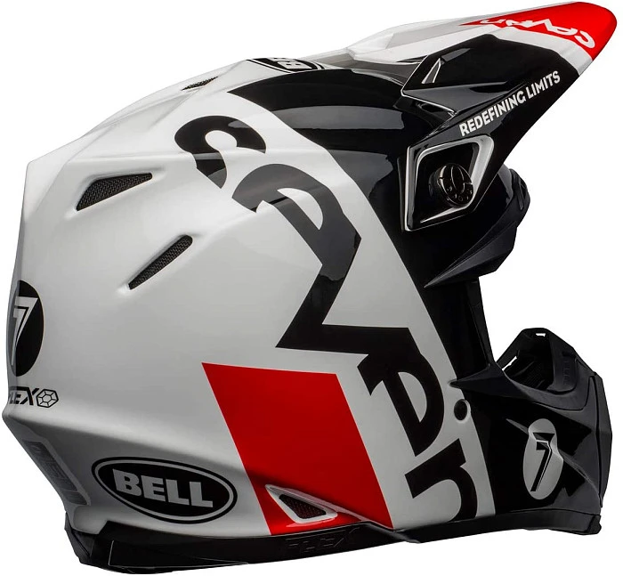 Bell Moto-9 Flex Seven Galaxy Gloss Black/White/Red шлем кроссовый