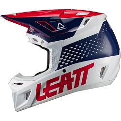 Leatt Kit Moto 8.5 V21 Blue шлем кроссовый + Velocity 5.5 мотоочки