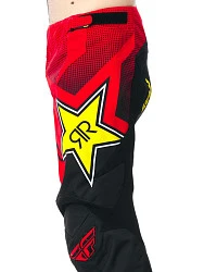 Fly Racing Kinetic Rockstar 2017 мотоштаны, красно-черный