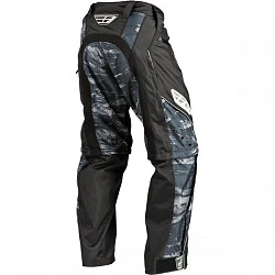 Fly Racing Patrol XC мотоштаны эндуро, черно-серый-камуфляж