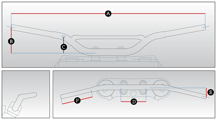 Renthal Fatbar CR High Bend 605-01 руль кроссовый (28мм), черный (605-01-BK)